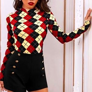 A form fitting knit top